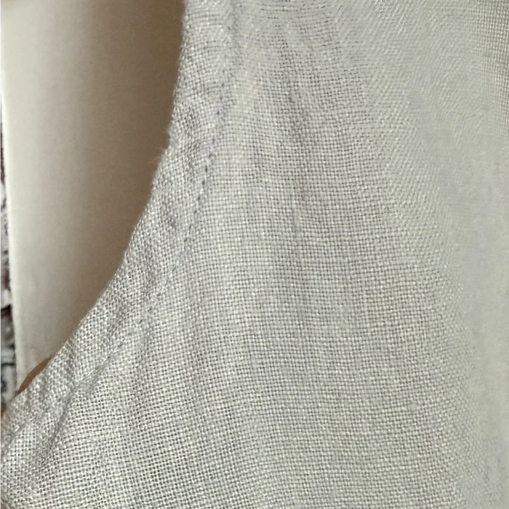 Linenfox Hand-Embroidered Floral Crop Tank - Picture 8 of 8